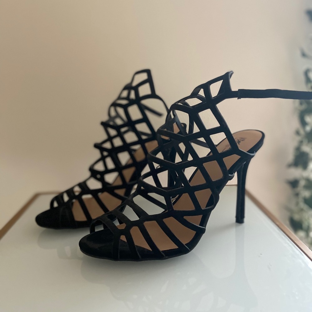 Black high heels